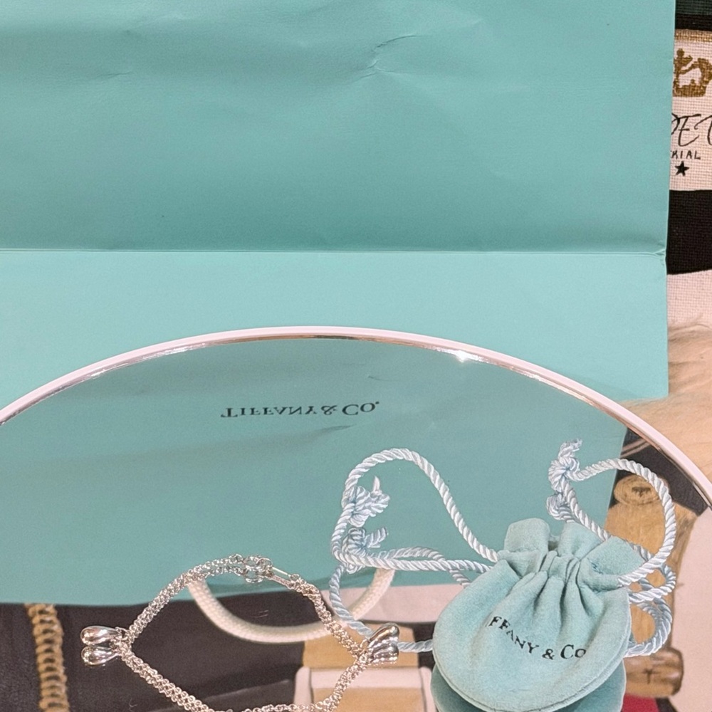 🔥 RARE TIFFANY & Co. PERETTI THREE TEARDROP BRACELET SIze 6.8 w/ Dust Bag - Picture 11 of 11